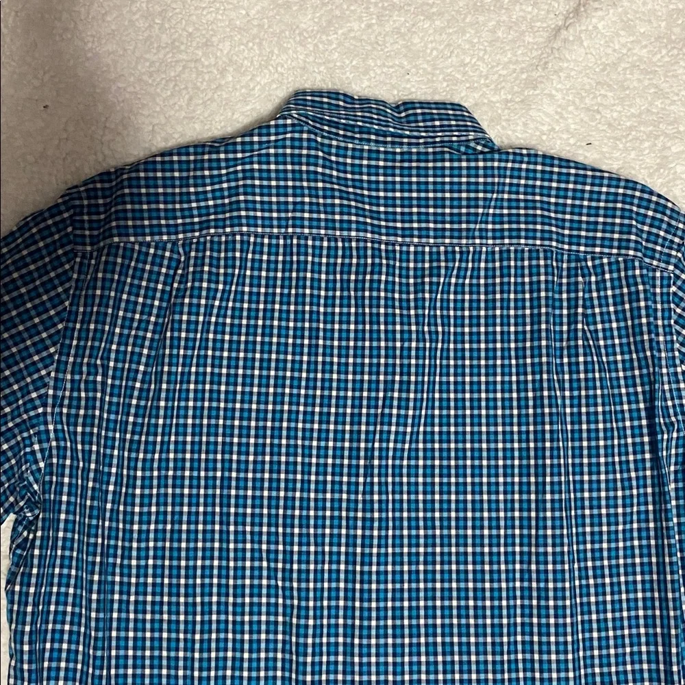 J.Crew Mens size large blue plaid button down long sleeve shirt